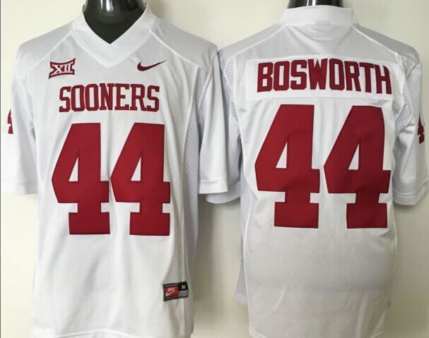 NCAA Youth Oklahoma Sooners White #44 Bosworth jerseys->youth ncaa jersey->Youth Jersey